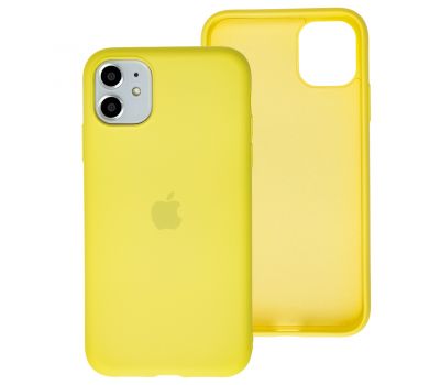 Чохол для iPhone 11 Silicone cover 360 жовтий