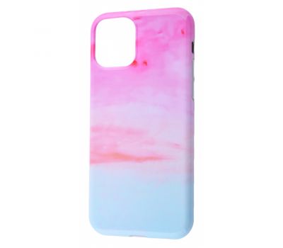Чохол для iPhone 11 Pro Design Mramor Glossy рожево-блакитний