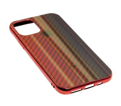 Чохол для iPhone 11 Pro Carbon Gradient Hologram червоний 2412450