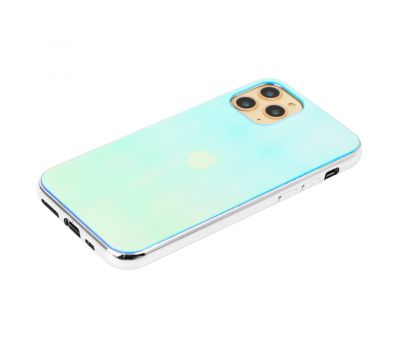 Чохол для iPhone 11 Pro Rainbow glass з лого синій 2413336