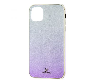 Чохол для iPhone 11 Pro Swaro glass сріблясто-фіолетовий 2413706