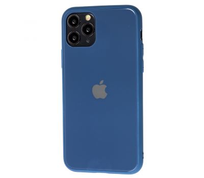 Чохол New glass для iPhone 11 Pro темно-синій