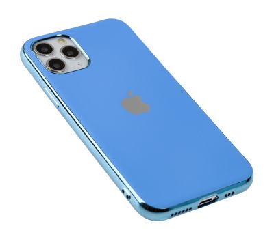 Чохол для iPhone 11 Pro Silicone case матовий (TPU) блакитний 2413429