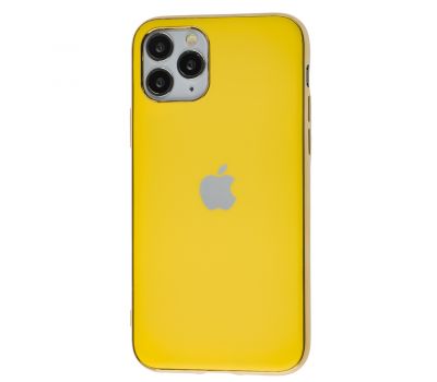 Чохол для iPhone 11 Pro Silicone case матовий (TPU) жовтий
