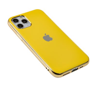 Чохол для iPhone 11 Pro Silicone case матовий (TPU) жовтий 2413432