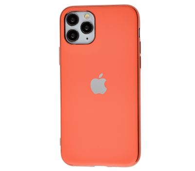 Чохол для iPhone 11 Pro Silicone case матовий (TPU) кораловий
