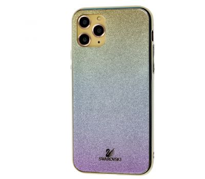 Чохол для iPhone 11 Pro Sw glass золотисто/сріблясто/рожевий