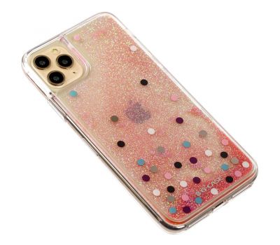 Чохол для iPhone 11 Pro Max Gcase star whispen dot блискітки вода рожевий 2414989