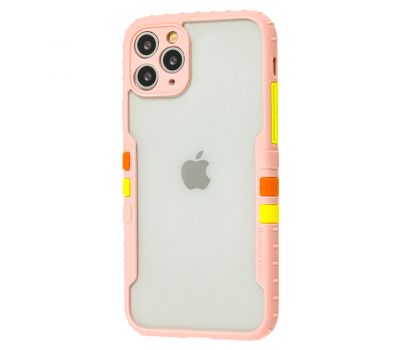 Чохол для iPhone 11 Pro Max Armor clear рожевий
