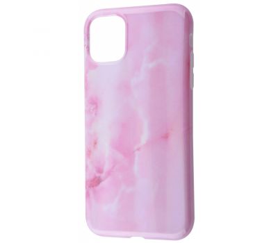 Чохол для iPhone 11 Pro Max Design Mramor Benzo рожевий 2414845