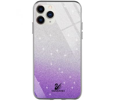 Чохол для iPhone 11 Pro Max Swaro glass сріблясто-фіолетовий