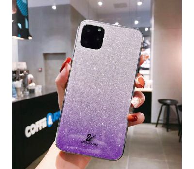 Чохол для iPhone 11 Pro Max Swaro glass сріблясто-фіолетовий 2415894