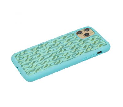 Чохол для iPhone 11 Pro Max Silicone Weaving бірюзовий 2415772