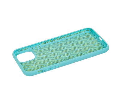 Чохол для iPhone 11 Pro Max Silicone Weaving бірюзовий 2415773