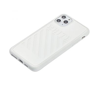 Чохол для iPhone 11 Pro Max off-white leather білий 2415549