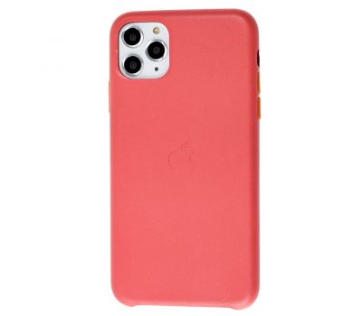 Чохол для iPhone 11 Pro Max Leather classic "peony pink"