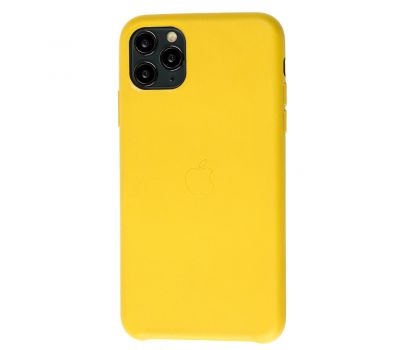 Чохол для iPhone 11 Pro Max Leather classic "жовтий"