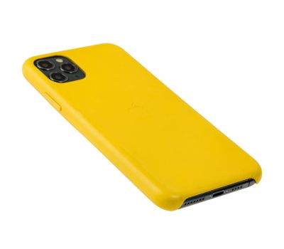 Чохол для iPhone 11 Pro Max Leather classic "жовтий" 2415244