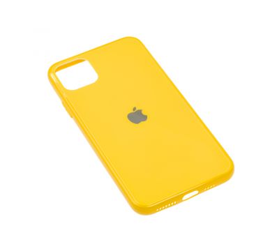 Чохол для iPhone 11 Pro Max New glass жовтий 2415518