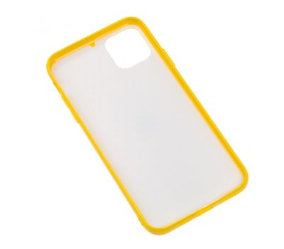 Чохол для iPhone 11 Pro Max New glass жовтий 2415519