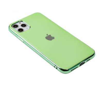 Чохол для iPhone 11 Pro Max Silicone case матовий (TPU) салатовий 2415702
