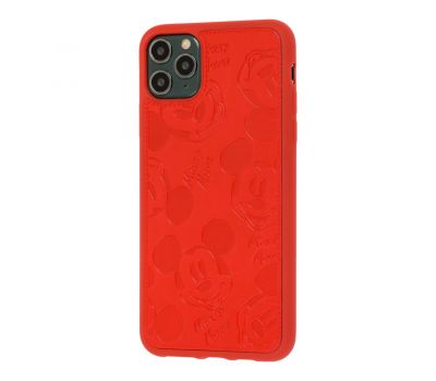 Чохол для iPhone 11 Pro Max Mickey Mouse leather червоний