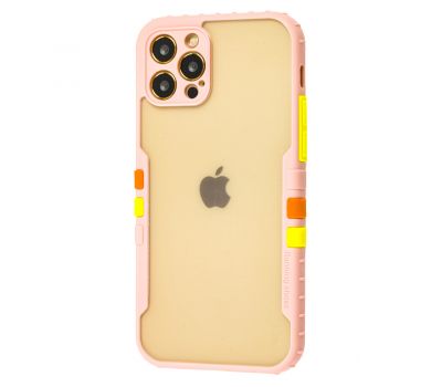 Чохол для iPhone 12 Pro Armor clear рожевий