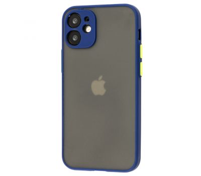 Чохол для iPhone 12 mini LikGus Totu camera protect синій