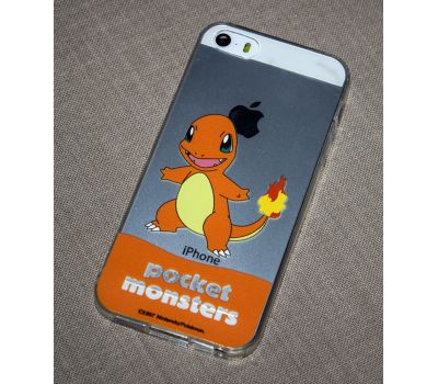 Силіконовий чохол "Pokemon Go" для iPhone 5 Charmander/Fiery tail