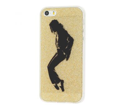 Чохол Diamond для iPhone 5 Майкл Джексон золотистий
