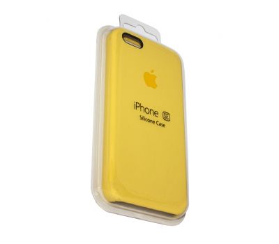 Чохол для iPhone 5 Silicone case жовтий