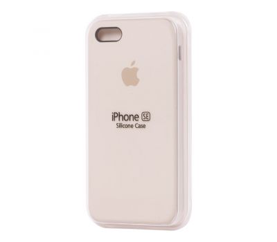 Чохол silicone case для iPhone 5 молочний 2417784