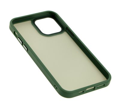 Чохол для iPhone 12 Pro Max Totu Shadow Matte Metal Buttons темно-зелений 2417234