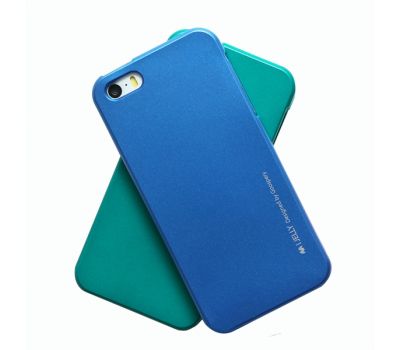 TPU чохол Mercury Jelly Color series для iPhone 5 синій 2417752