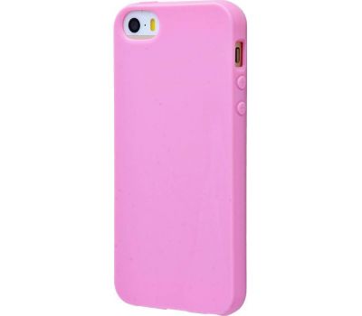 Силіконовий чохол для iPhone 5 0.8 mm глянсовий рожевий