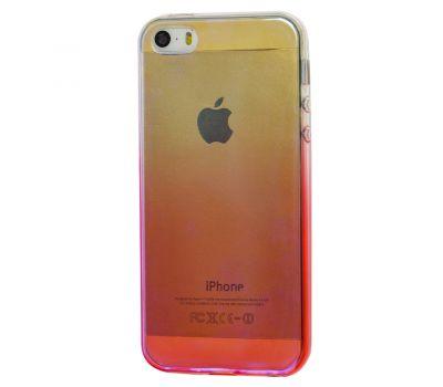 Чохол Colorful Fashion для iPhone 5 силіконовий рожевий