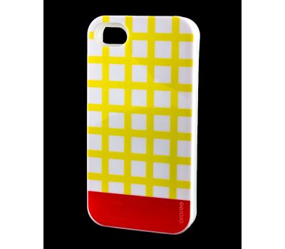Накладка для iPhone 4 Araree Case жовтий/червоний