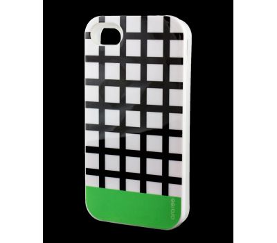 Накладка для iPhone 4 Araree Case чорний/зелений