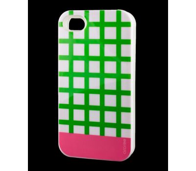 Накладка для iPhone 4 Araree Case зелений/рожевий