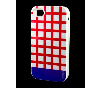 Накладка для iPhone 4 Araree Case червоний/фіолетовий