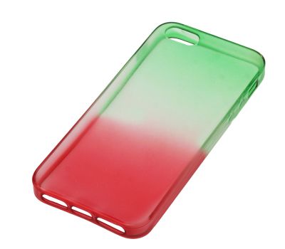 Чохол для iPhone 5 Mix зелено-червоний 2418067