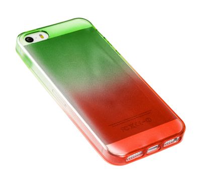 Чохол для iPhone 5 Mix зелено-червоний 2418064
