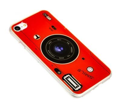Чохол Photo Popsocket для iPhone 7/8 з попсокетом червоний 2421249