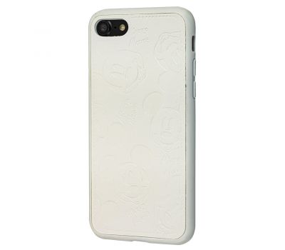 Чохол для iPhone 7 / 8 Mickey Mouse leather білий