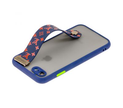 Чохол для iPhone 7 / 8 / SE 20 WristBand LV синій / червоний 2422101
