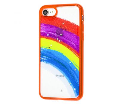 Чохол для iPhone 7 / 8 / Se 20 Colorful Rainbow червоний