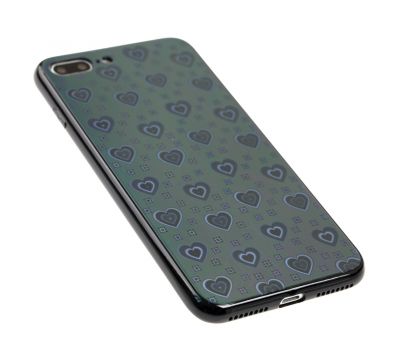 Чохол для iPhone 7 Plus / 8 Plus glass 3D чорний 2423701