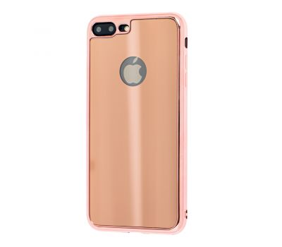 Чохол Glossy Stripe для iPhone 7 Plus / 8 Plus рожевий