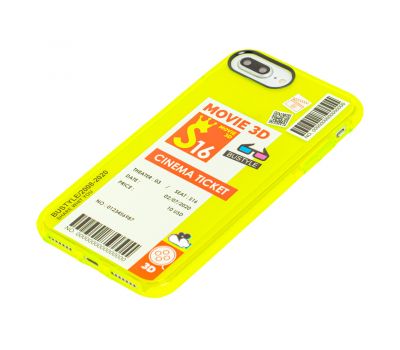 Чохол для iPhone 7 Plus / 8 Plus Acid Yellow cinema ticket 2424742