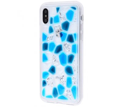 Чохол Colour stones для iPhone X / Xs синій